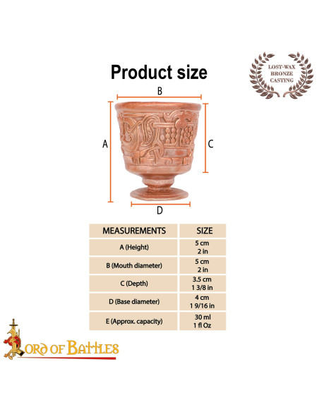 Copa pequena medieval do século XII...