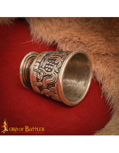 Copa pequena medieval século xii em bronze envelhecido 2