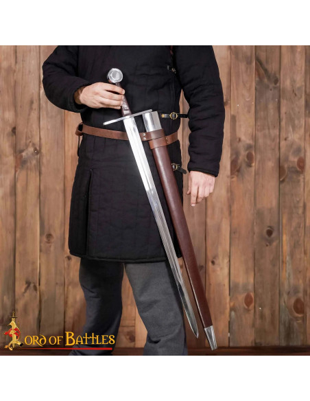 Espada Normanda Forjada à Mão Pomo Roda