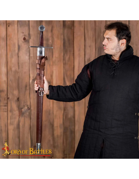 Espada Normanda Forjada à Mão Pomo Roda