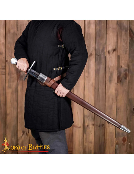 Espada Normanda Forjada à Mão Pomo Roda