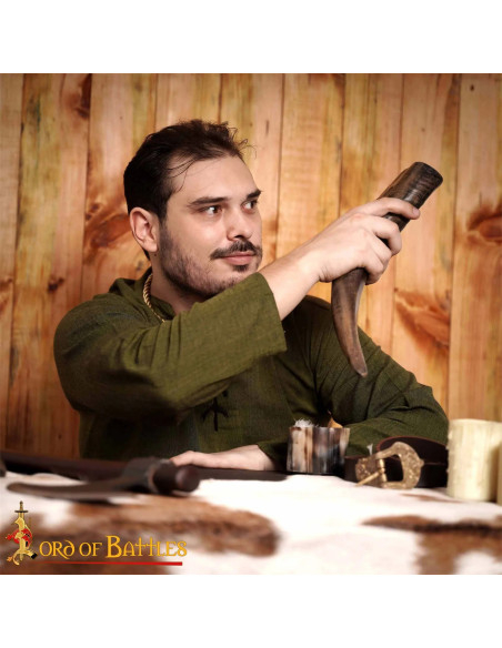 Chifre de búfalo vikingue feito à mão