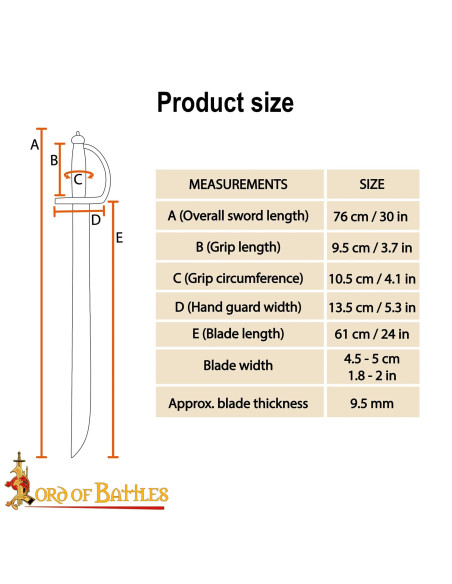 Cutlass Piratas do Caribe em madeira...