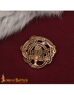 Broche de Bronze Viking Cera Perdida Design Nórdico