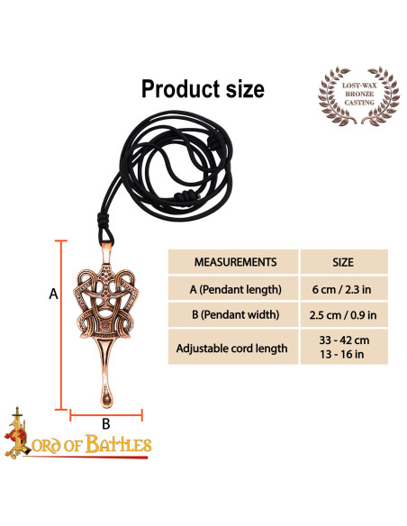 Colar Celta de Bronze Maciço, Nó e...