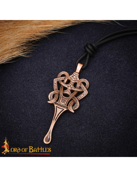 Colar Celta de Bronze Maciço, Nó e...