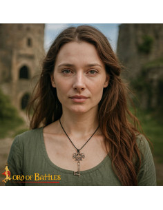 Pendente de chave vikinga de bronze, fundido em cera perdida 2