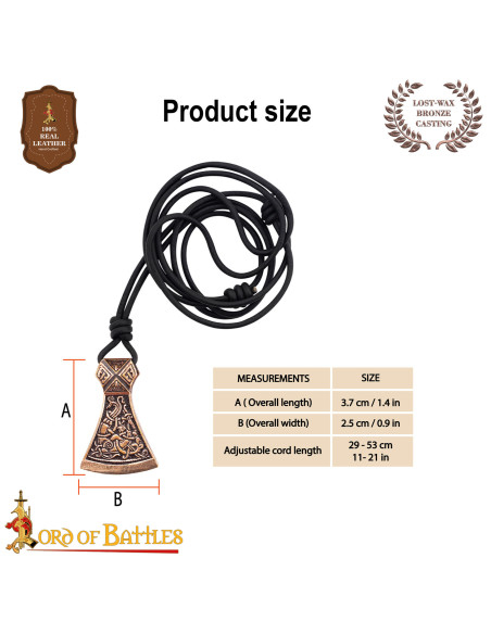 Pingente de machado vikingue de...