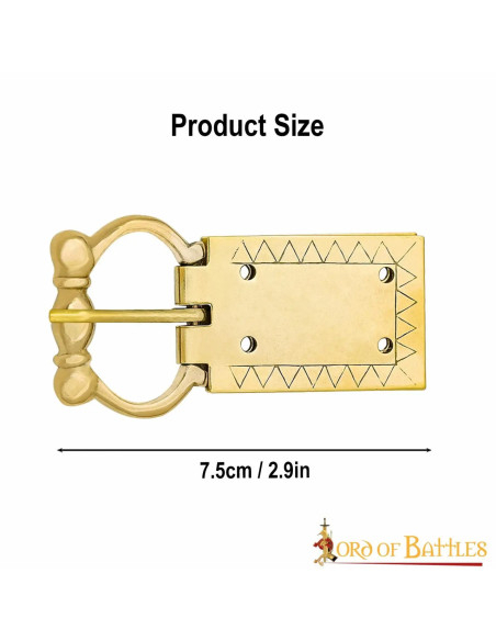 Fivela e acabamento medieval para...