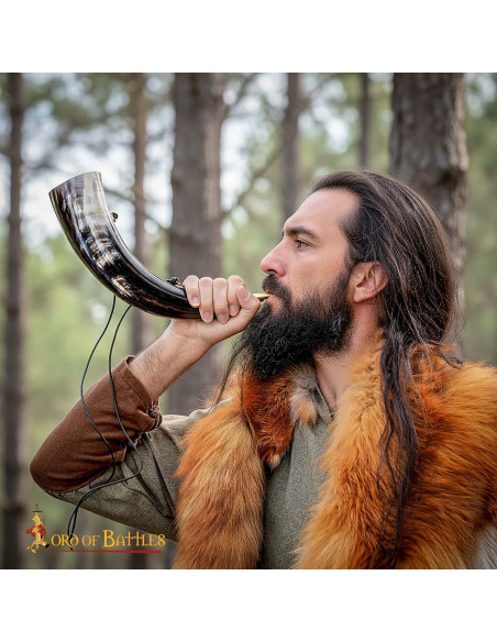 Chifre de boi viking medieval modelo...