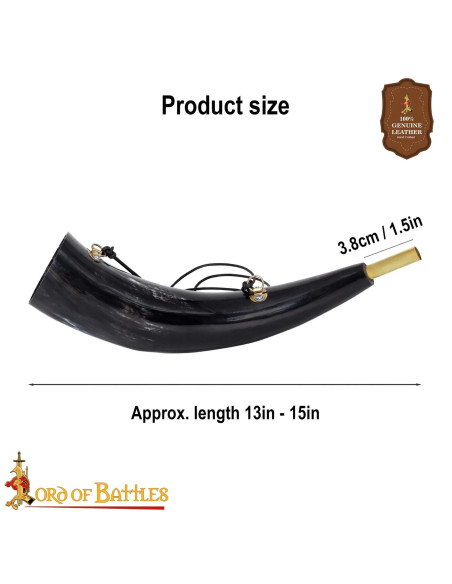 Chifre de boi viking medieval modelo...