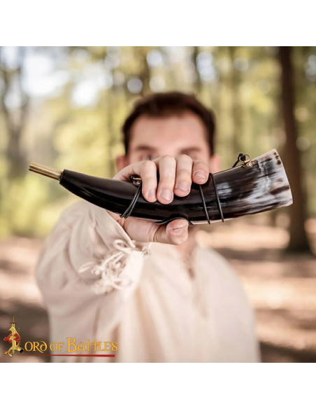 Chifre de boi viking medieval modelo...