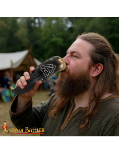 Corno Vikingue para Beber Modelo Valknut