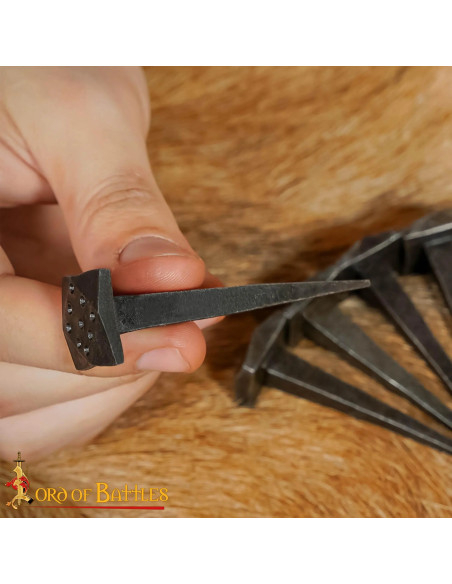 Conjunto 10 pregos medievais forjados...