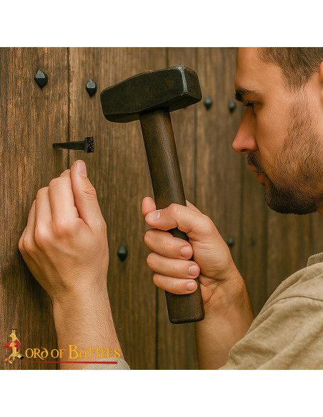 Conjunto 10 pregos medievais forjados...