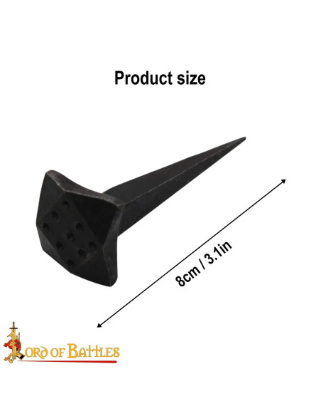 Conjunto 10 pregos medievais forjados...