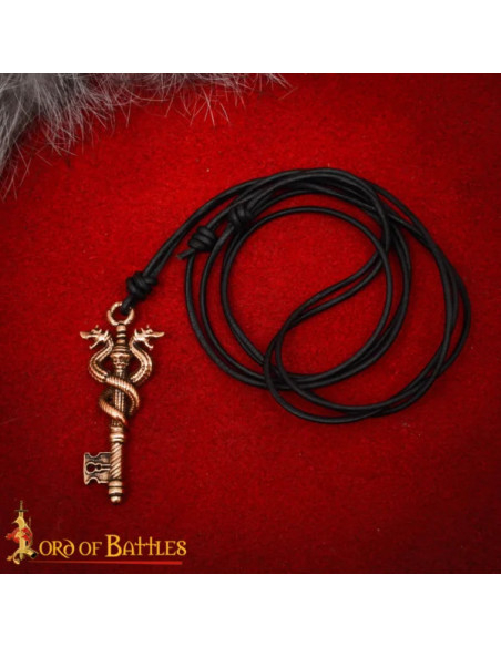 Pingente chave dragão bronze poder...