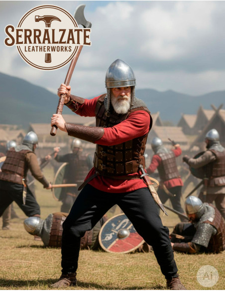 Brigantina de couro de guerreiro...