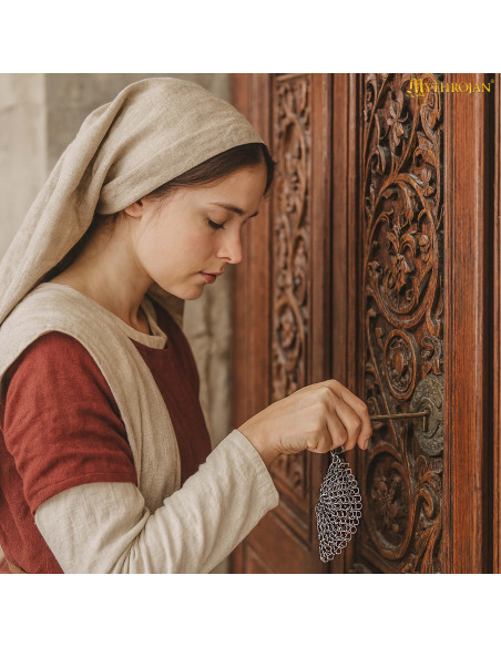 Chaveiro resistente de cota de malha...