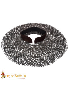 Gargantilha medieval de malha de aço doce (10 mm.)