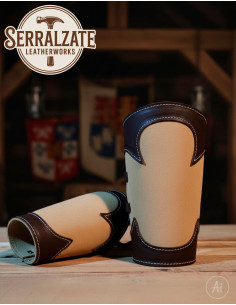 Braçadeiras medievais de guarda-florestal em couro,...