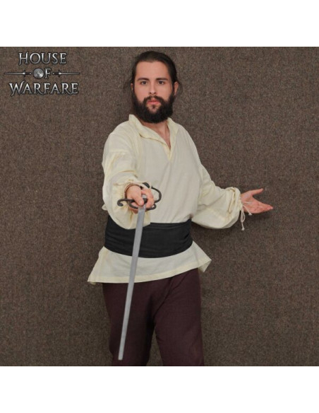 Fajín histórico negro suave e...