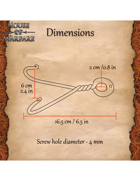 Suporte de parede para espadas em...