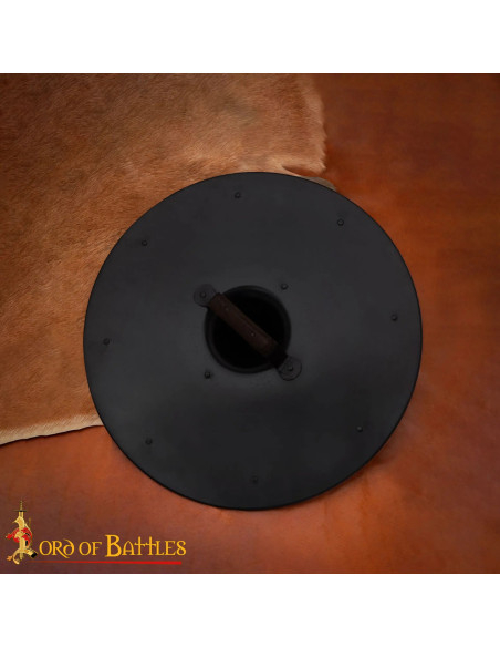 Escudo Viking forjado à mão, aço, 19...