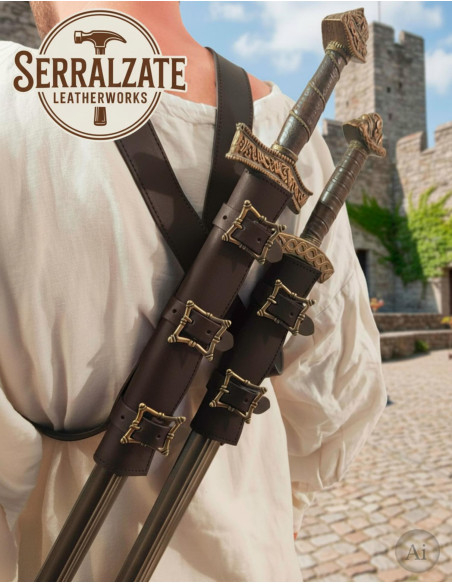 Dobrador de espadas com cinto para...