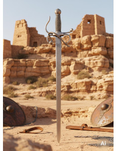 Espada Colada Cid, acabamento rústico