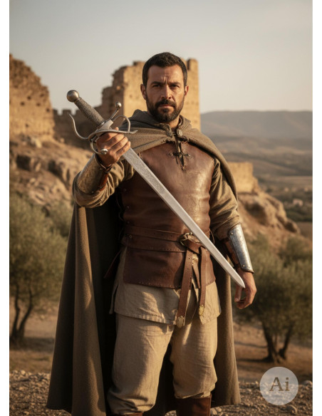 Espada Colada Cid, acabamento rústico