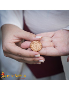 Cópia histórica 1 Moeda Bronze Carlos VII França.