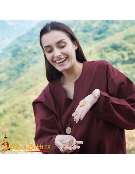 Cópia histórica 1 Moeda Bronze Carlos...