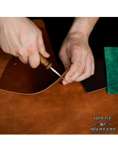 Punção de aço para perfurar e costurar couro 2