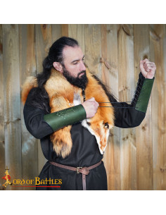 Brazales de couro para ranger com gravura Minas Tirith 2