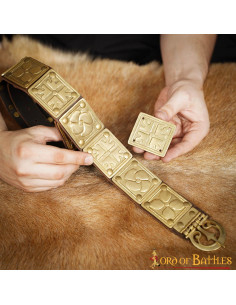 Conjunto com 3 peças de decoração cingulum romano em latão 2