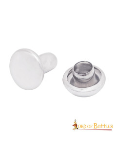 Pacote de 50 rebites decorativos medievais de aço 7mm para 2