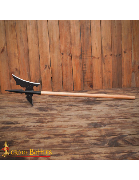 Machado de haste medieval forjado,...