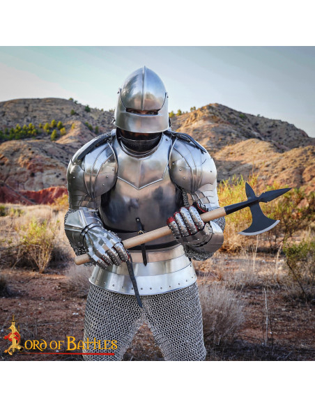 Machado de batalha medieval forjado...