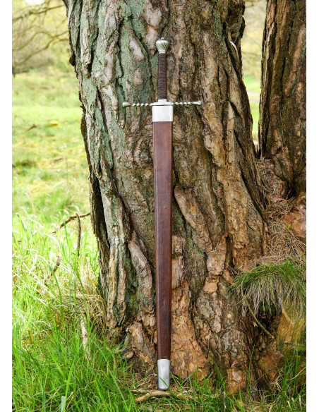 Espada bastarda com bainha, funcional