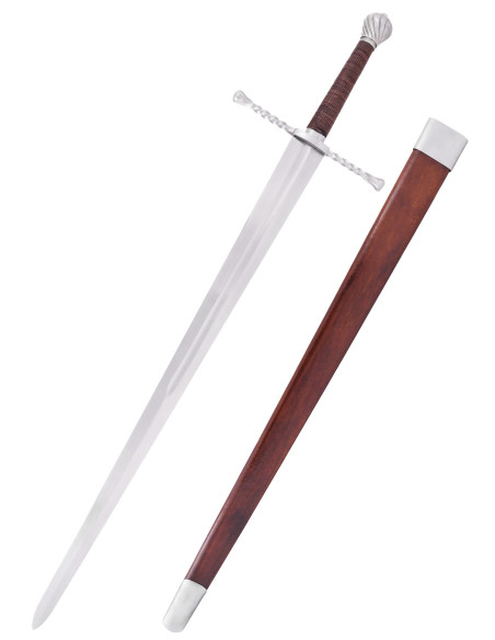 Espada bastarda com bainha, funcional