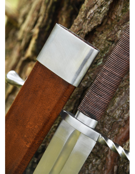 Espada bastarda com bainha, funcional