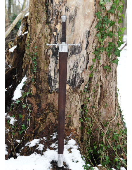 Espada bastarda com bainha, funcional