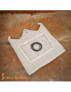 forro acolchoado de lona para capacete medieval 2