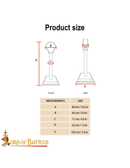 Suporte estável de madeira maciça...