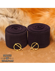 Manguitos para braço vikings em lona de algodão marrom...