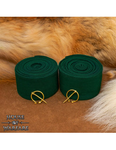 Manguitos para Braço Vikingos Lona Algodão Verde Garrafa