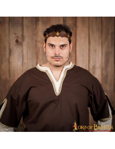 Tiara de couro e latão para aventura fantástica 2