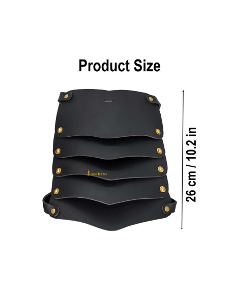 Ombreras de couro vikingas para LARP...