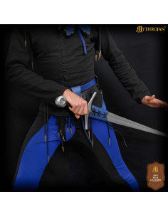 Suporte medieval ajustável de couro genuíno, mão direita 2